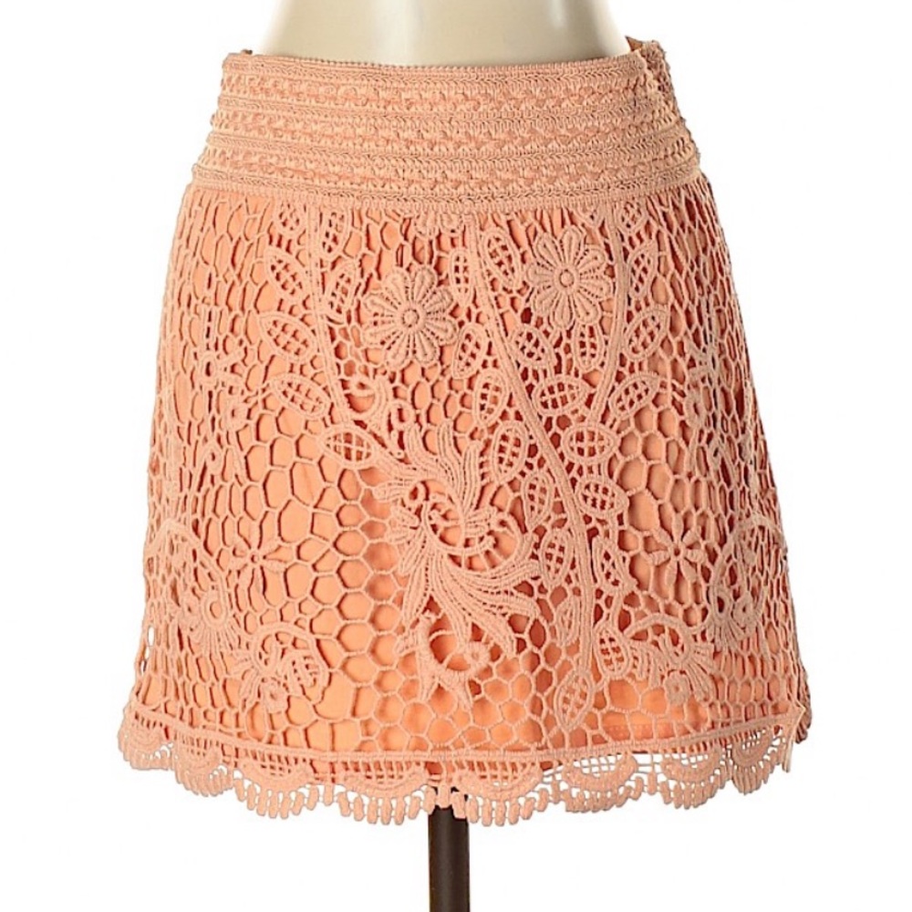 EUC Lace Topshop Bodycon Mini Skirt with Elastic Waistband